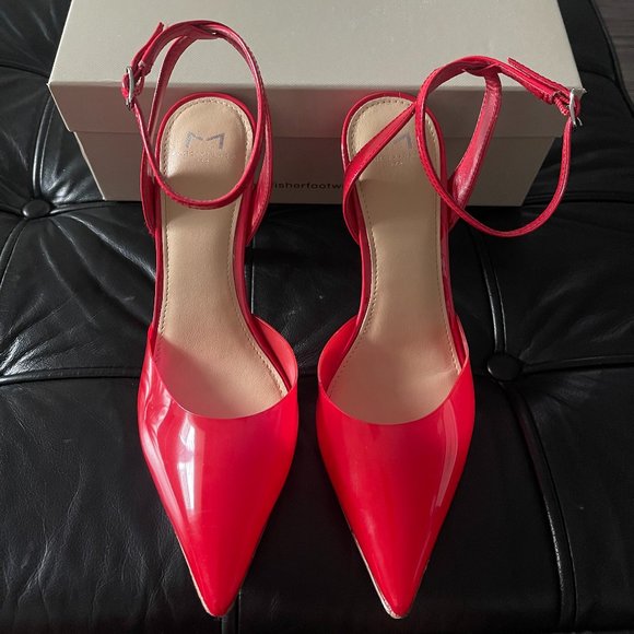 March Fisher, Serano Sculpted Heels, Medium Red - Picture 7 of 14